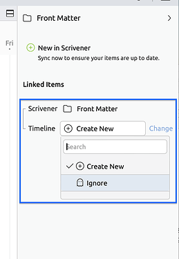 Ignore Scrivener Document
