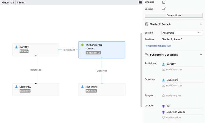 Mindmap Relationships