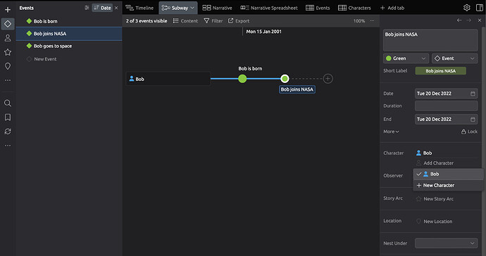 Add events to Subway