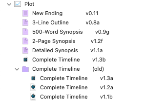 AeonTimeline in Scrivener